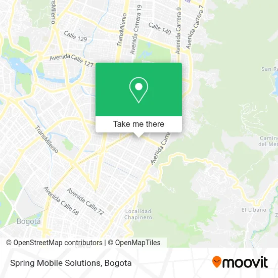 Spring Mobile Solutions map