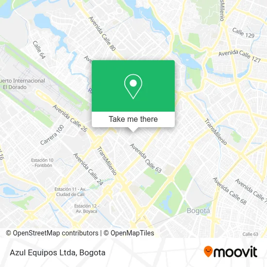 Azul Equipos Ltda map