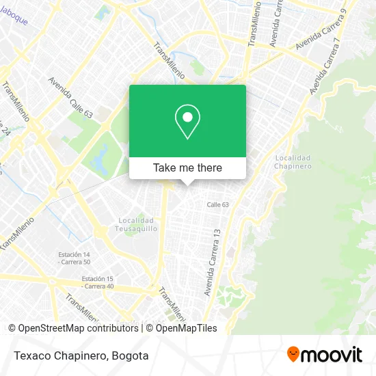 Texaco Chapinero map