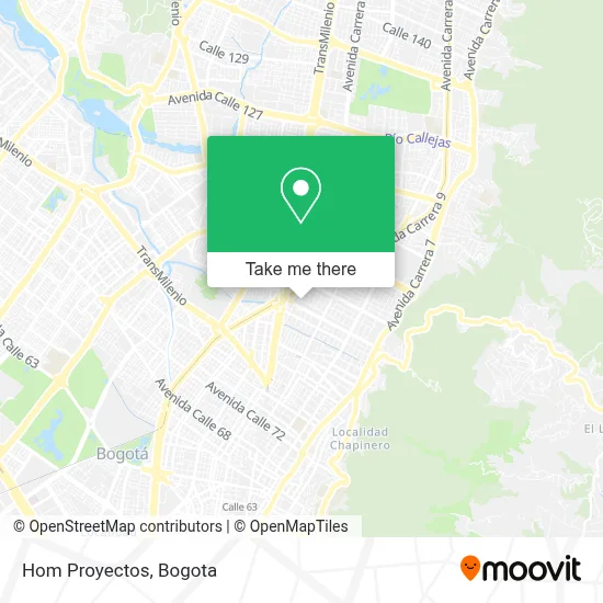 Hom Proyectos map