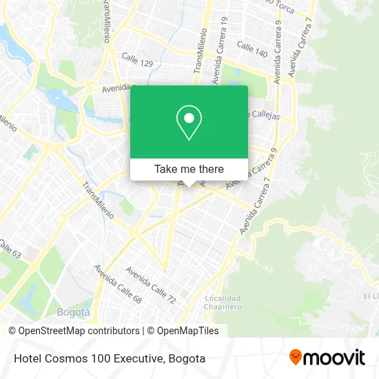 Hotel Cosmos 100 Executive map