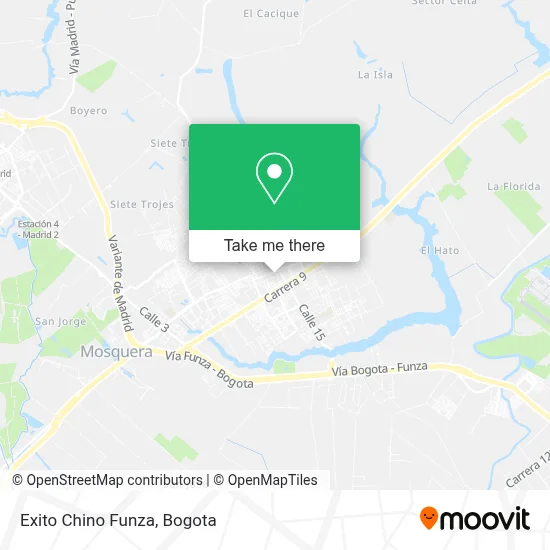 Exito Chino Funza map
