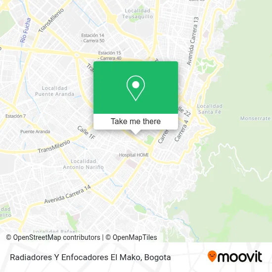 Radiadores Y Enfocadores El Mako map