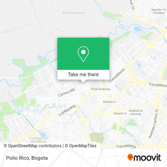 Pollo Rico map