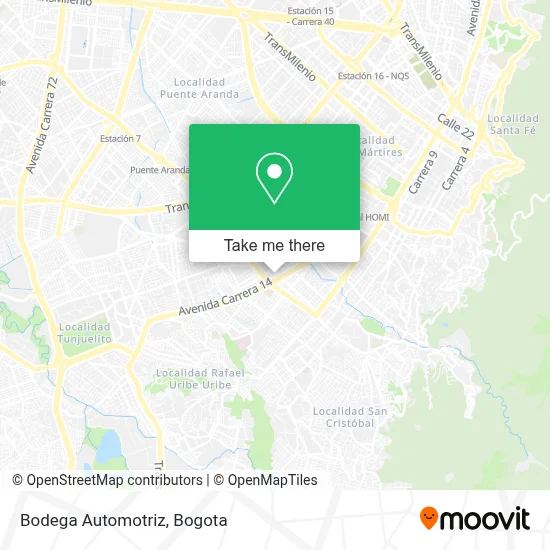 Bodega Automotriz map