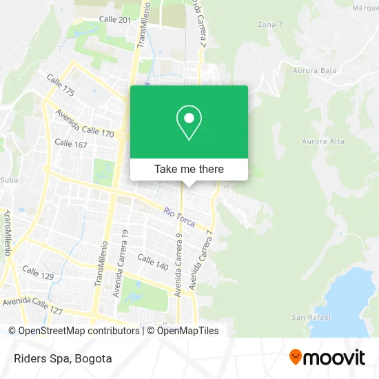 Riders Spa map