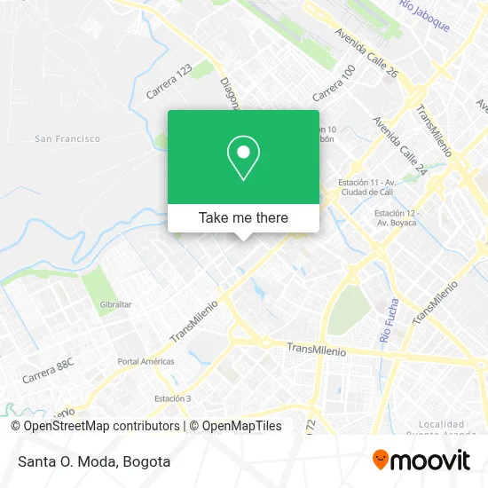 Santa O. Moda map
