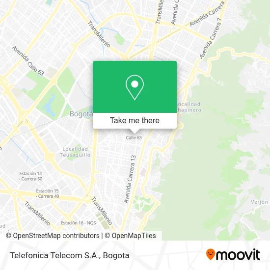 Telefonica Telecom S.A. map