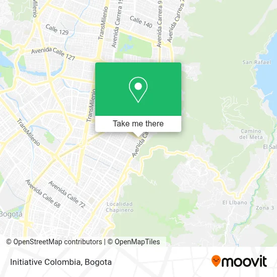 Initiative Colombia map