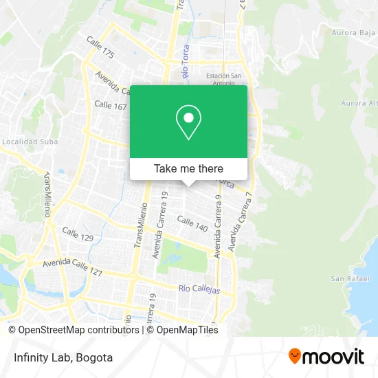 Infinity Lab map