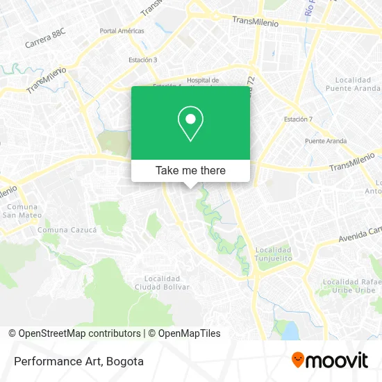 Performance Art map