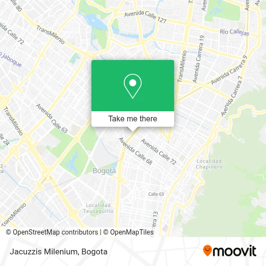 Jacuzzis Milenium map