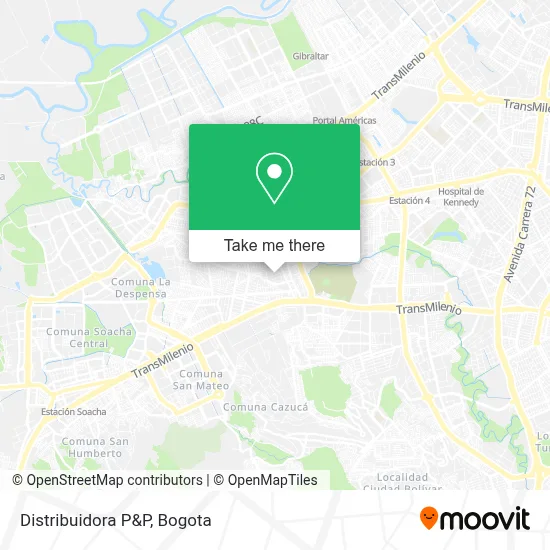 Distribuidora P&P map