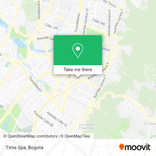 Time Spa map