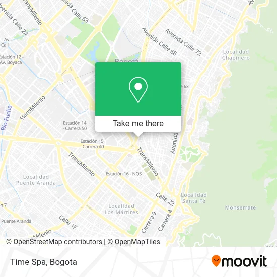 Time Spa map