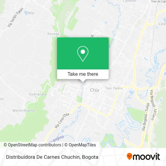 Distribuidora De Carnes Chuchin map