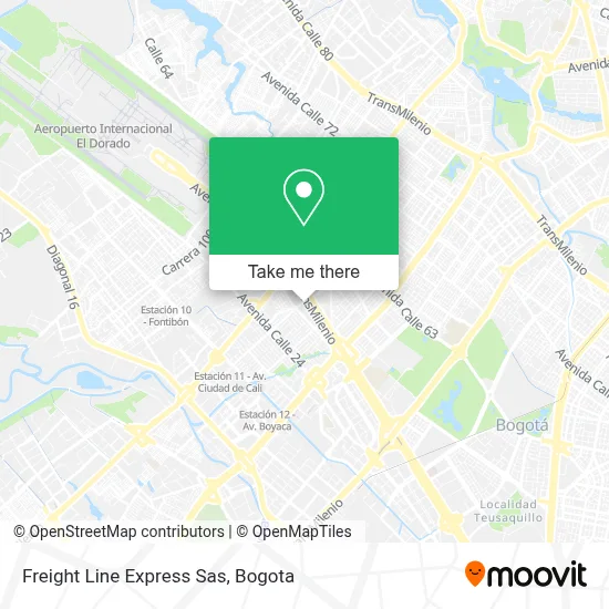 Freight Line Express Sas map