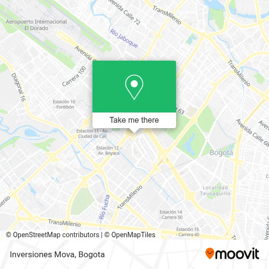 Inversiones Mova map