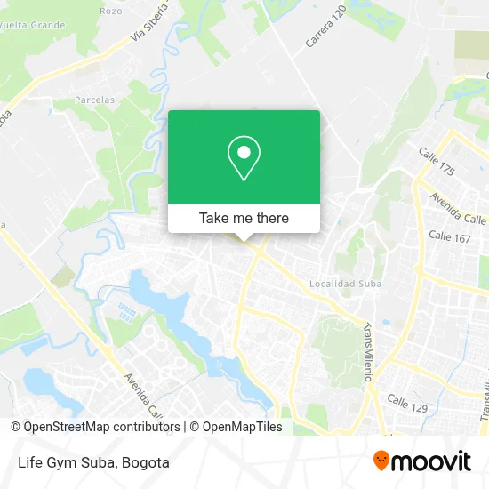 Life Gym Suba map