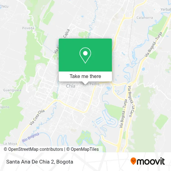 Santa Ana De Chia 2 map