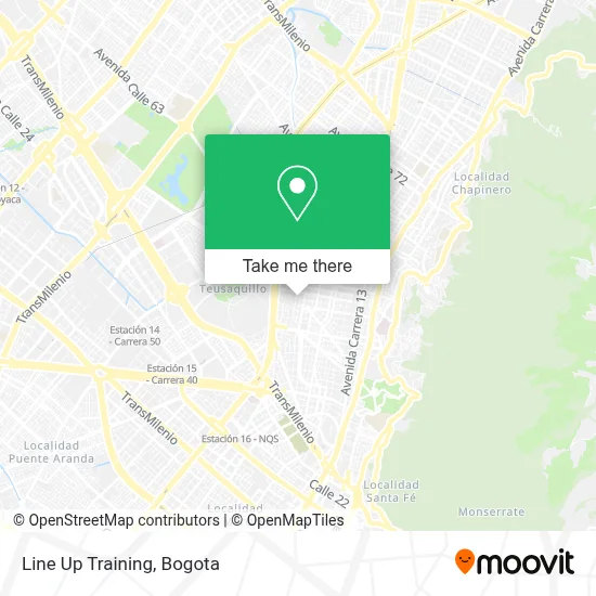 Line Up Training map