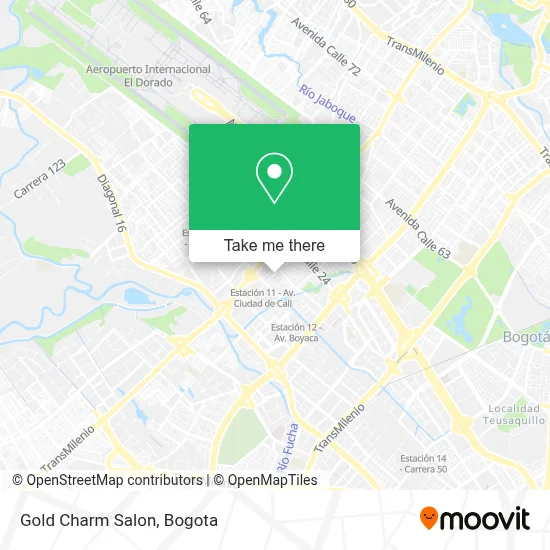 Gold Charm Salon map