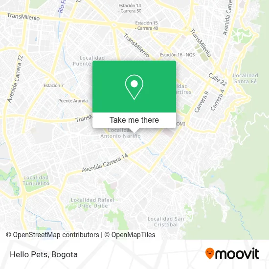 Hello Pets map
