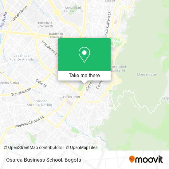Osarca Business School map
