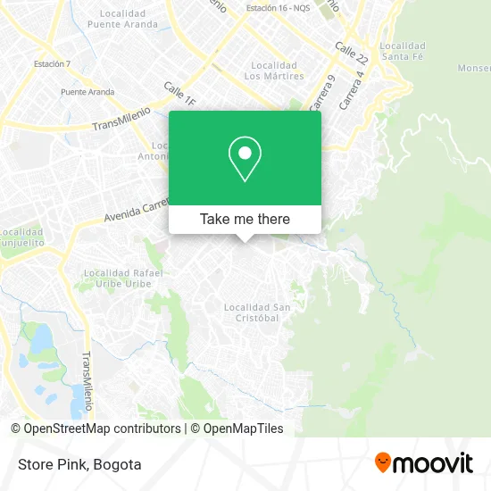 Store Pink map