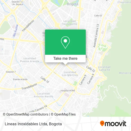 Lineas Inoxidables Ltda map