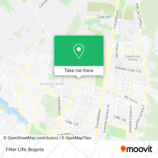 Filter Life map