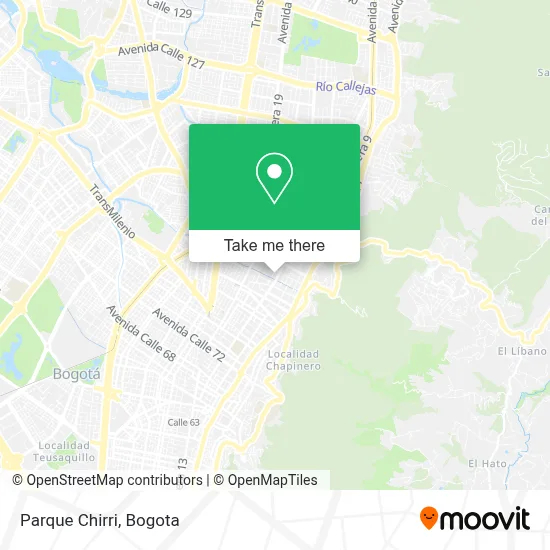 Parque Chirri map