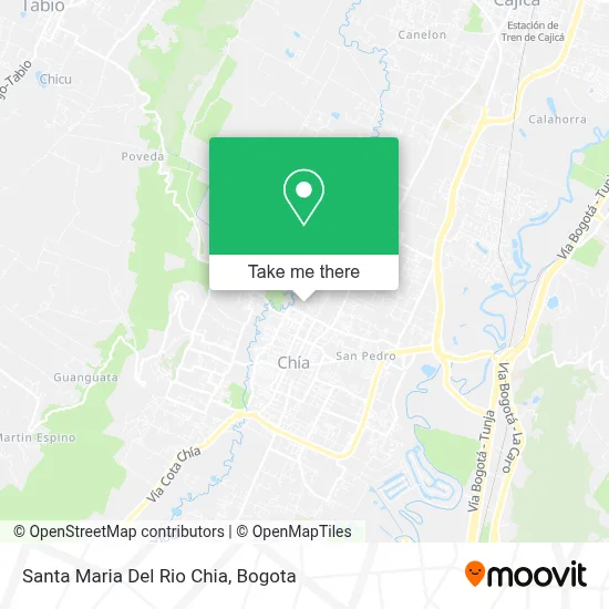 Santa Maria Del Rio Chia map
