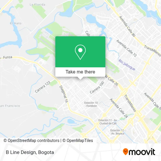 B Line Design map