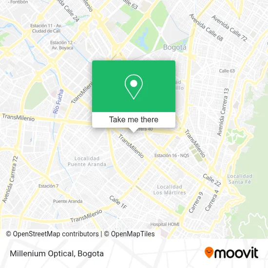 Millenium Optical map
