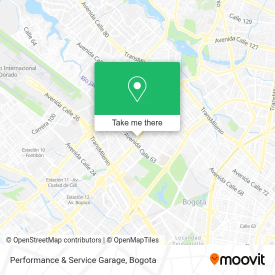 Performance & Service Garage map
