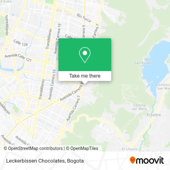 Leckerbissen Chocolates map