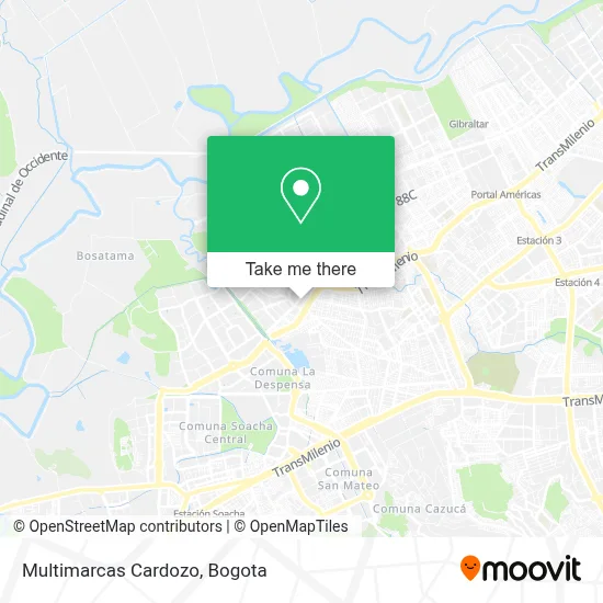Multimarcas Cardozo map
