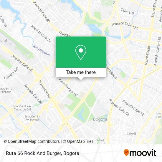 Ruta 66 Rock And Burger map