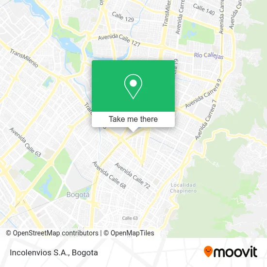 Incolenvios S.A. map