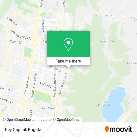 Key Capital map