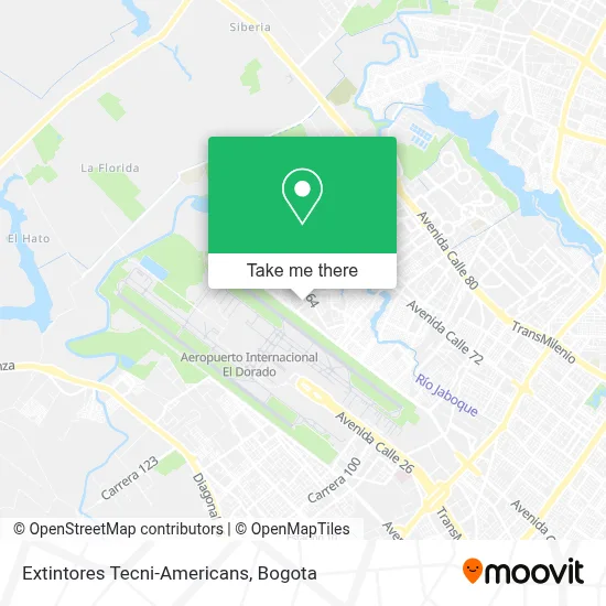 Extintores Tecni-Americans map