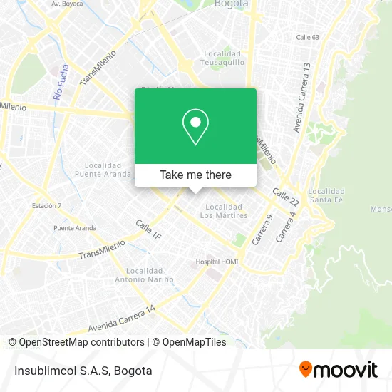 Insublimcol S.A.S map