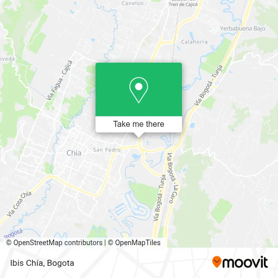 Ibis Chía map