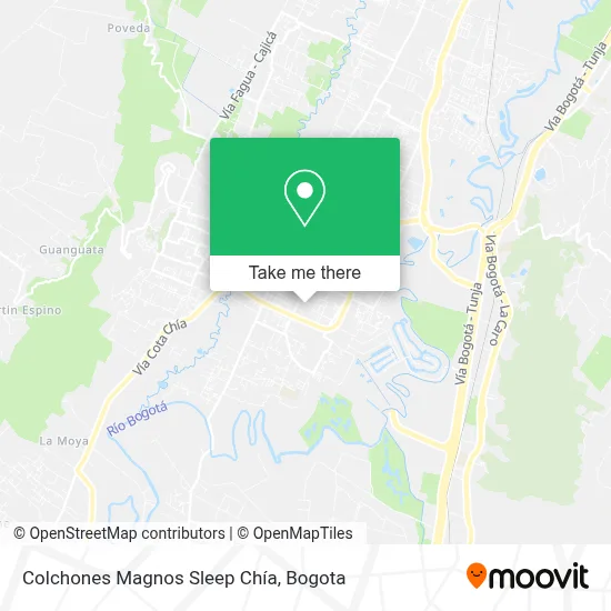 Colchones Magnos Sleep Chía map