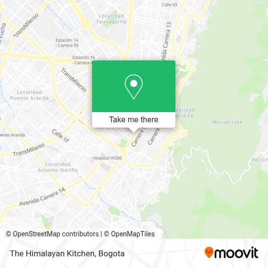 The Himalayan Kitchen map