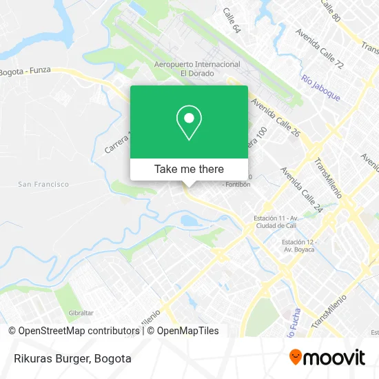 Rikuras Burger map