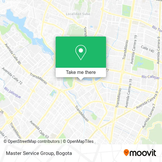 Master Service Group map