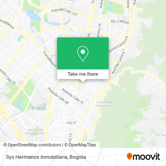 Sys Hermanos Inmobiliaria map