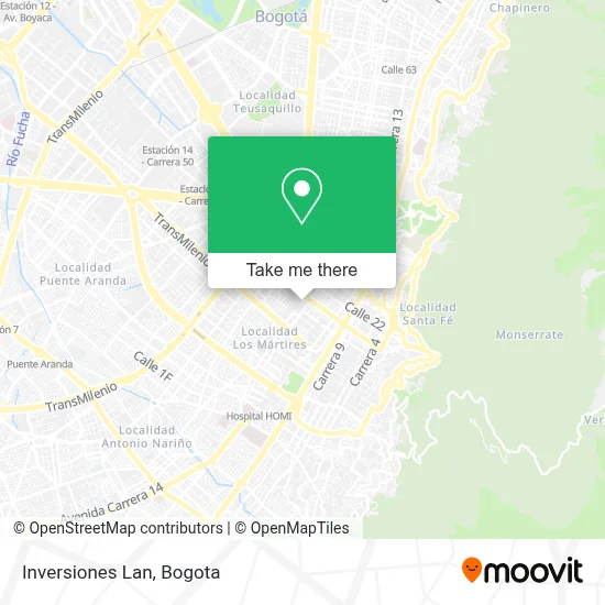 Inversiones Lan map